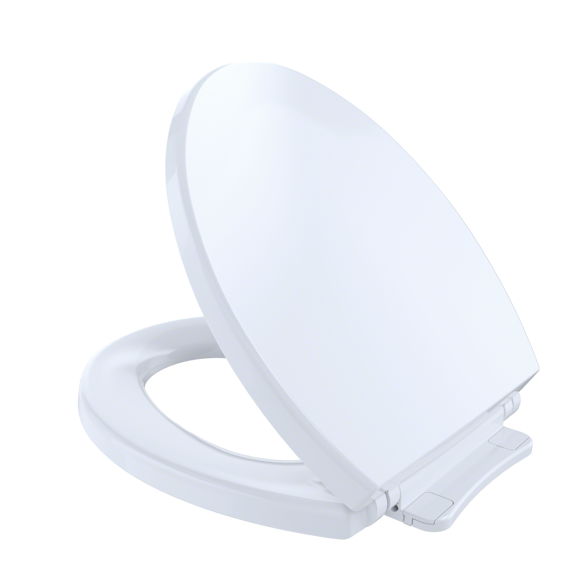 TOTO SoftCloseNon Slamming, Slow Close Round Toilet Seat and Lid,Cotton White - SS113#01