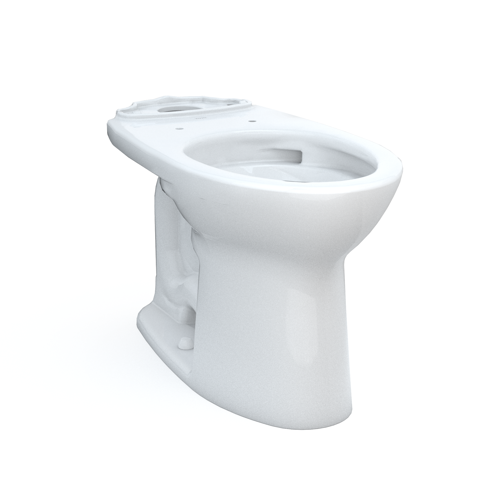 TOTO Drake Elongated Universal Height TORNADO FLUSH Toilet Bowl with 10 Inch Rough-In and CEFIONTECT, Cotton White - C776CEFG.10#01