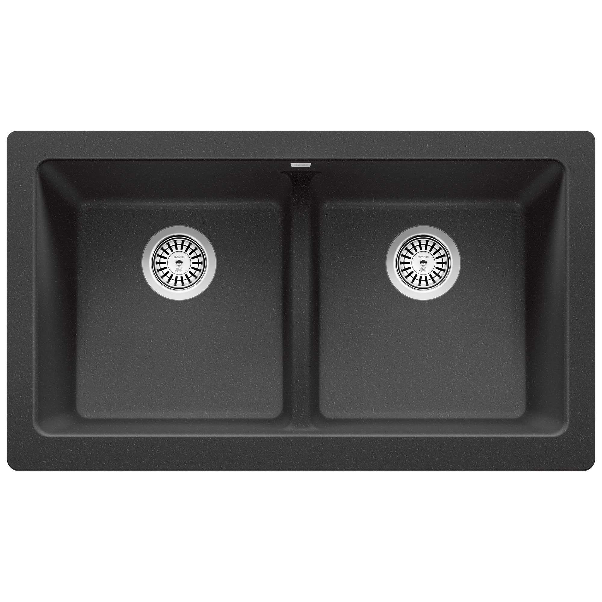 Blanco - 402590 - Vintera SILGRANIT 33" Double Bowl Apron-Front Farmhouse Sink - Anthracite - Overview Shot 2