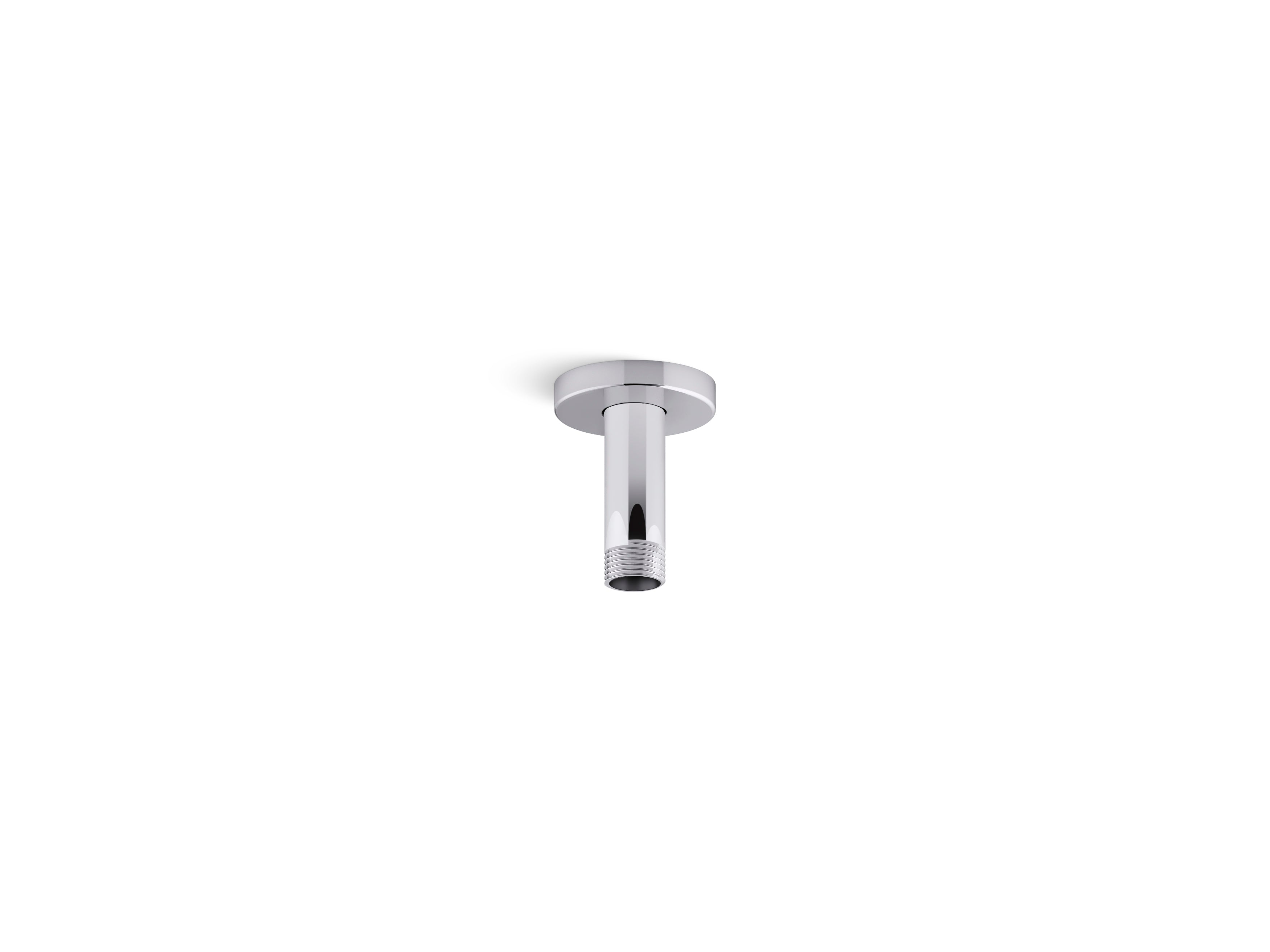 Statement 3" ceiling-mount single-function rainhead arm and flange