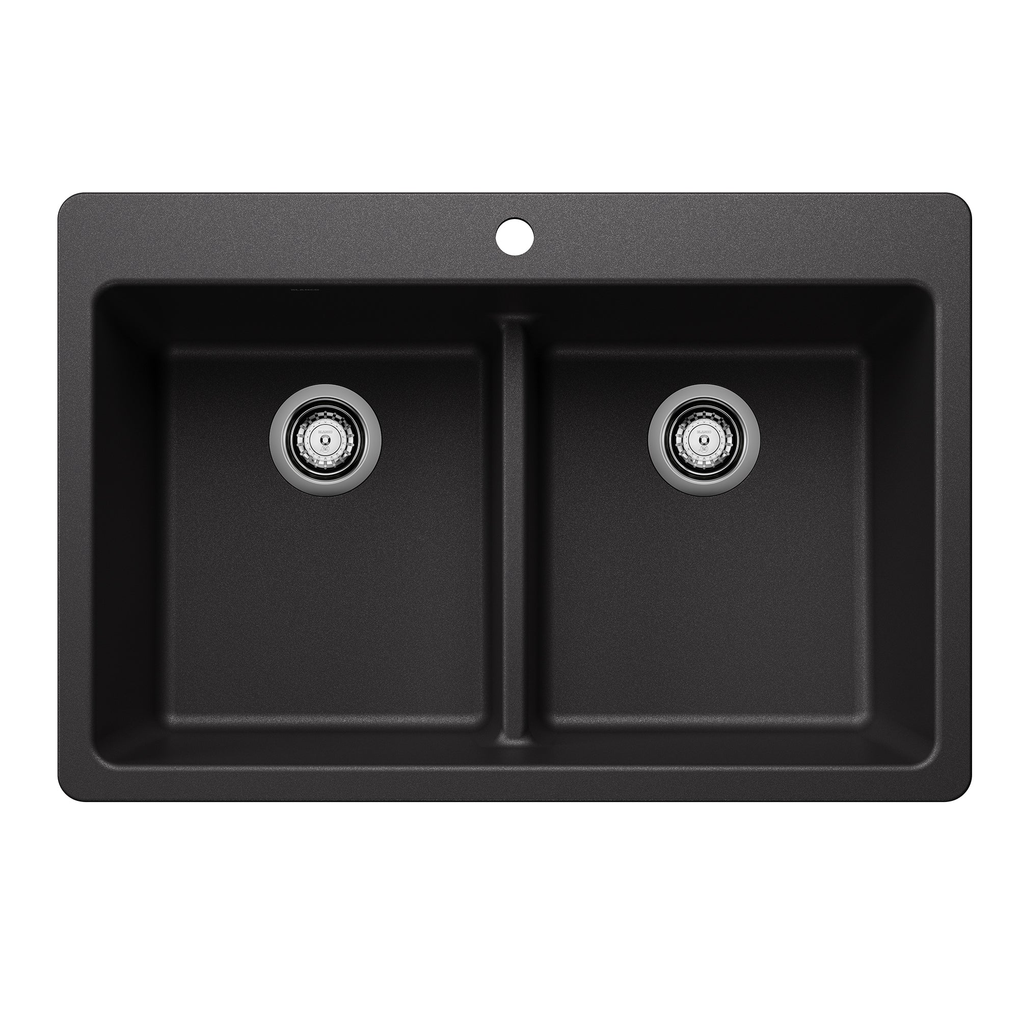 Blanco - 403635 - Liven SILGRANIT 33" 50/50 Double Bowl Dual Mount Kitchen Sink with Low Divide - Anthracite