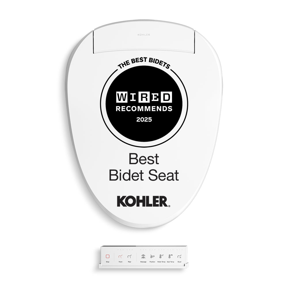 PureWash E820 Elongated bidet toilet seat with remote control