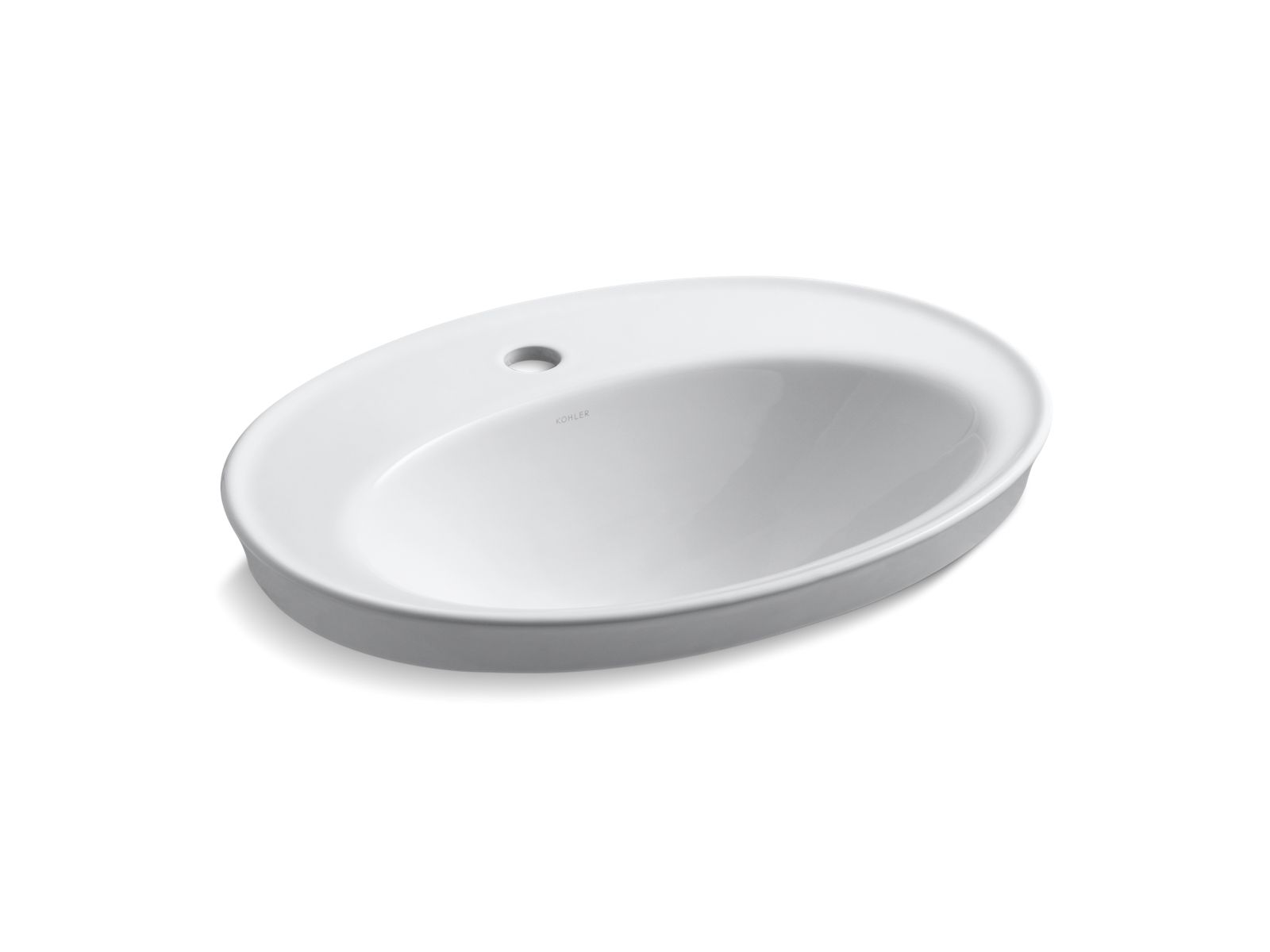 Serif 22-1/4" oval drop-in bathroom sink