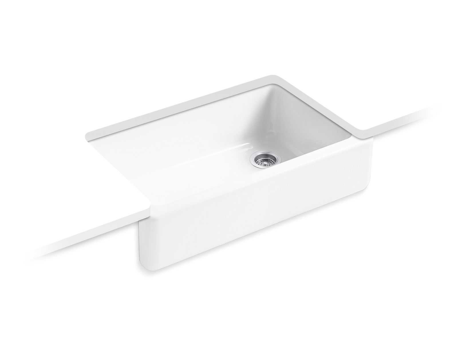 Whitehaven 35-3/4" undermount single-bowl farmhouse kitchen sink