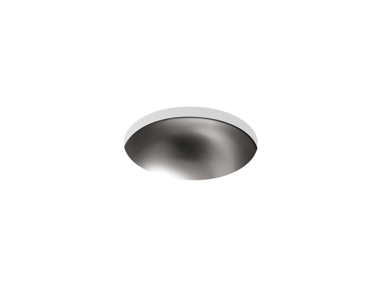 Bolero 13-3/4" round drop-in/undermount bathroom sink, no overflow