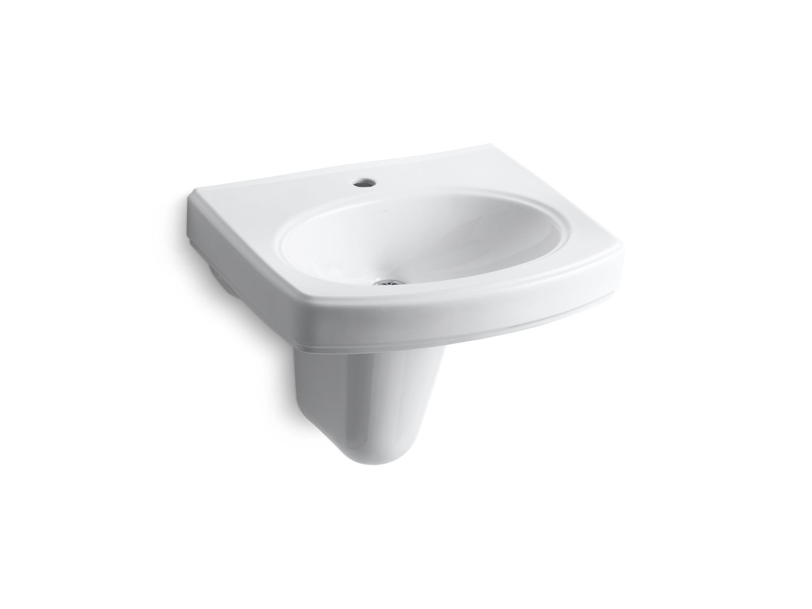 Pinoir 22" oval wall-mount bathroom sink