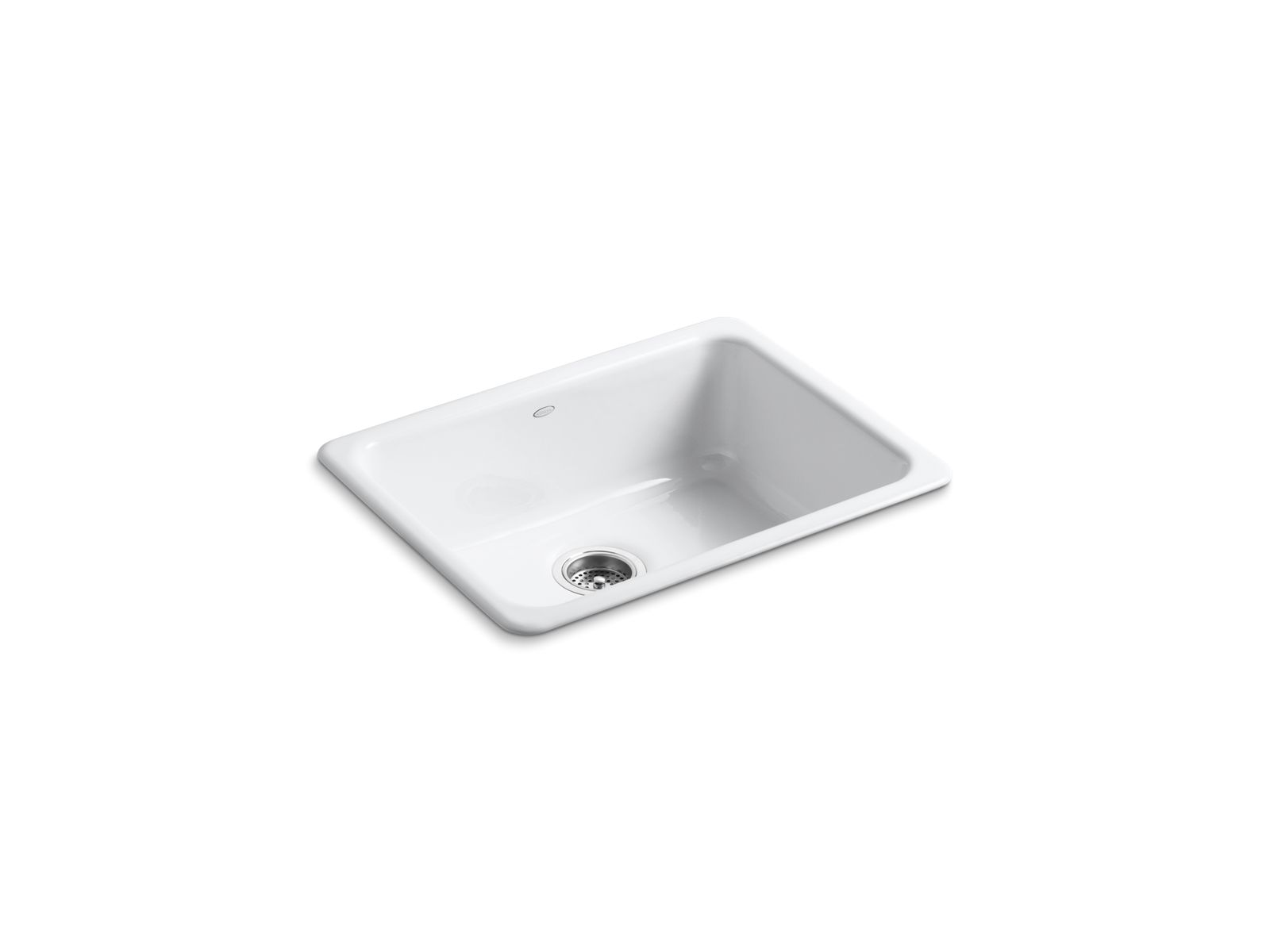 Kohler 6585-0 Iron/Tones 24-1/4" top-/undermount single-bowl bar sink