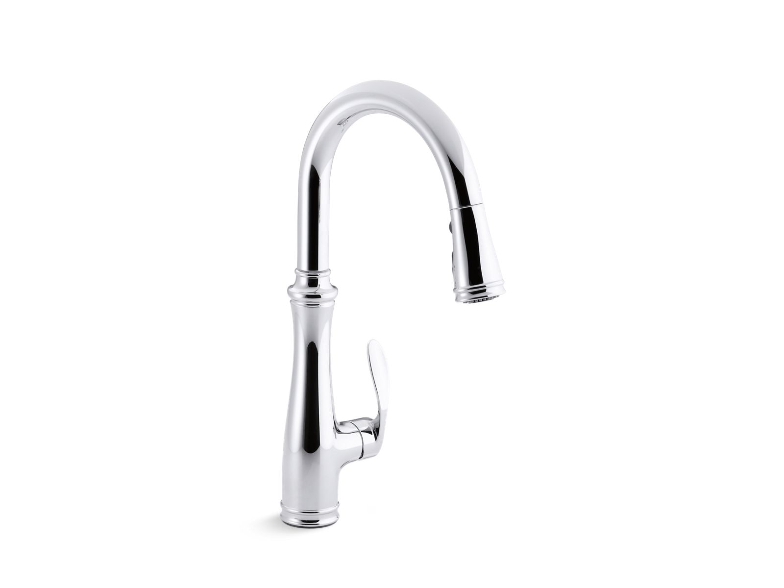 Bellera Pull-down kitchen sink faucet with three-function sprayhead