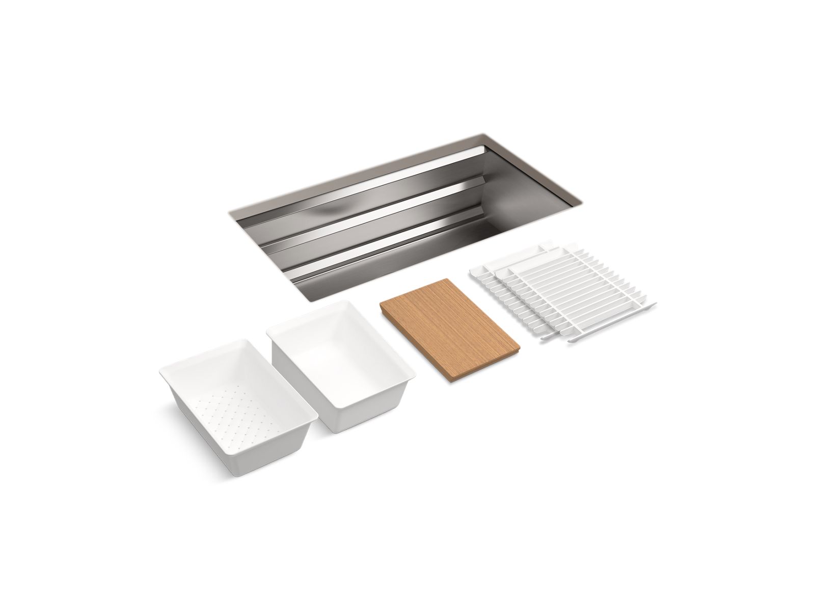 Prolific 33" undermount single-bowl workstation kitchen sink