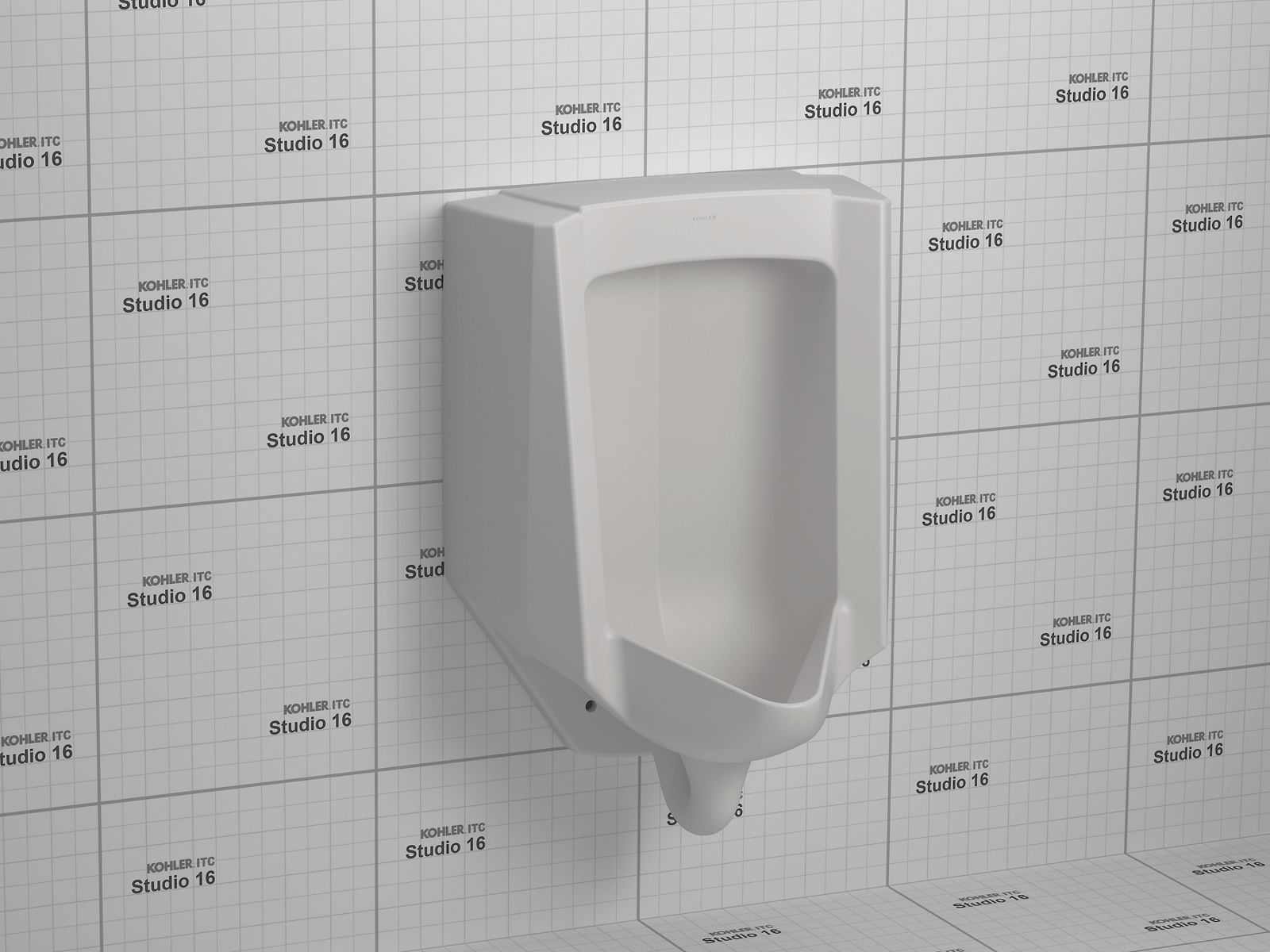 Bardon Washout half-stall 0.125–1.0 gpf urinal, rear spud