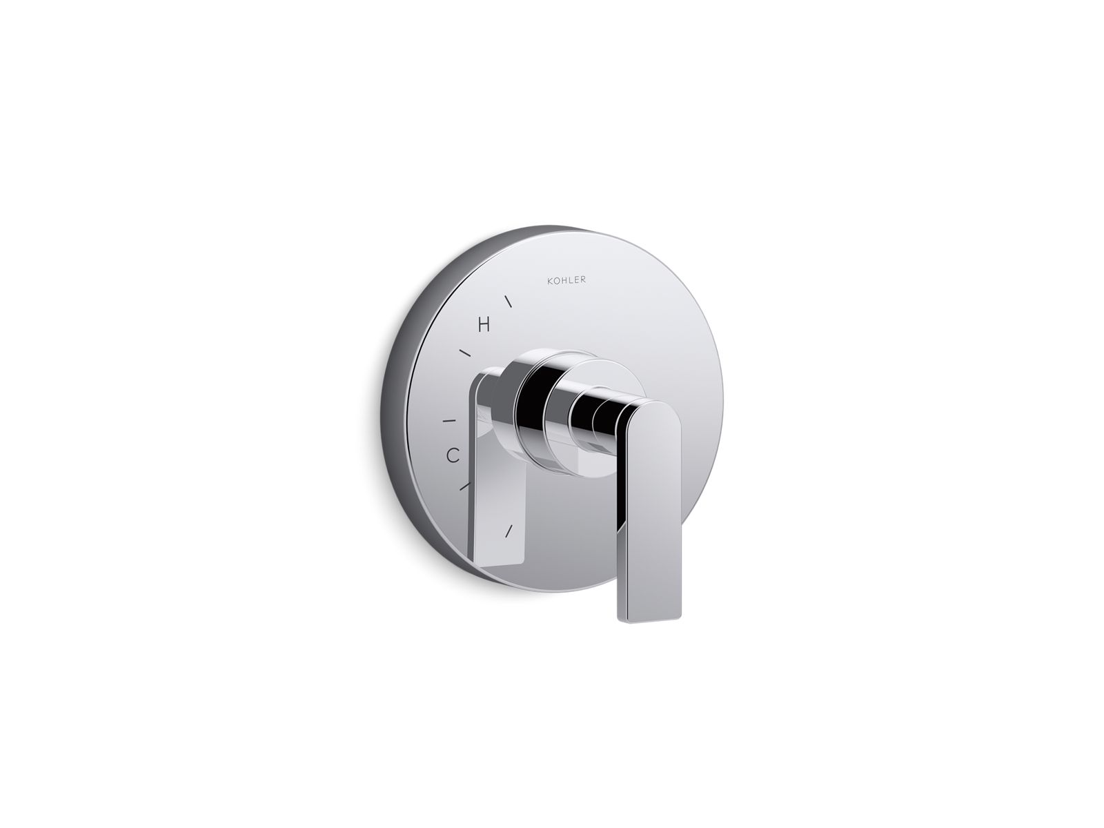Composed Rite-Temp valve trim with lever handle
