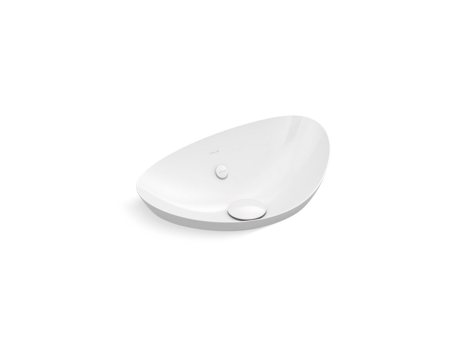 Veil 21" oval vessel bathroom sink