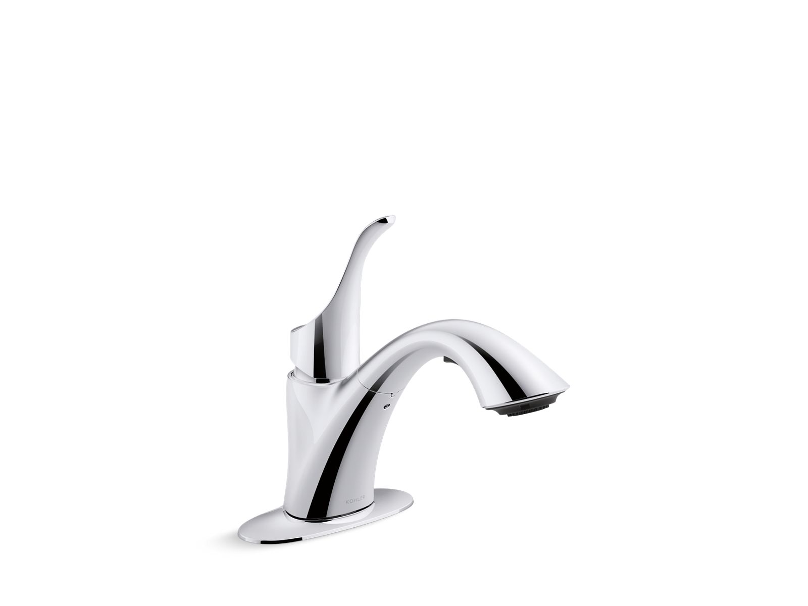 Kohler 22035-CP Simplice Pull-out laundry sink faucet with two-function sprayhead