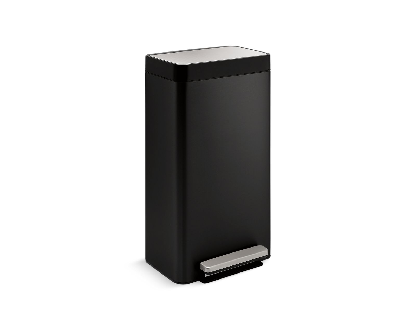 8-gallon loft stainless steel step trash can
