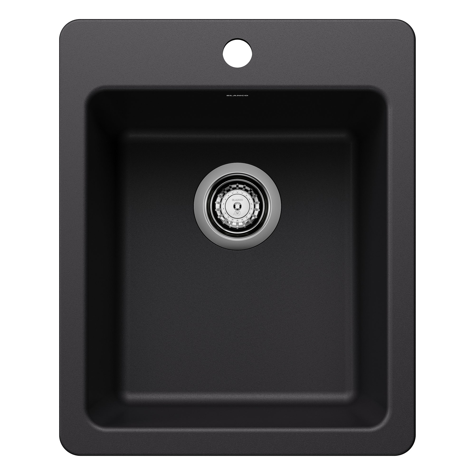 Blanco - 403666 - Liven SILGRANIT 17" Dual Mount Bar Sink - Coal Black